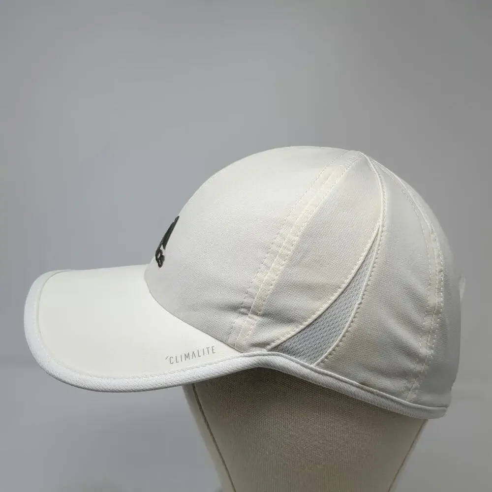 Adidas Baseball Cap White One Size Climalite Mesh Performance Athletic Golf Hat